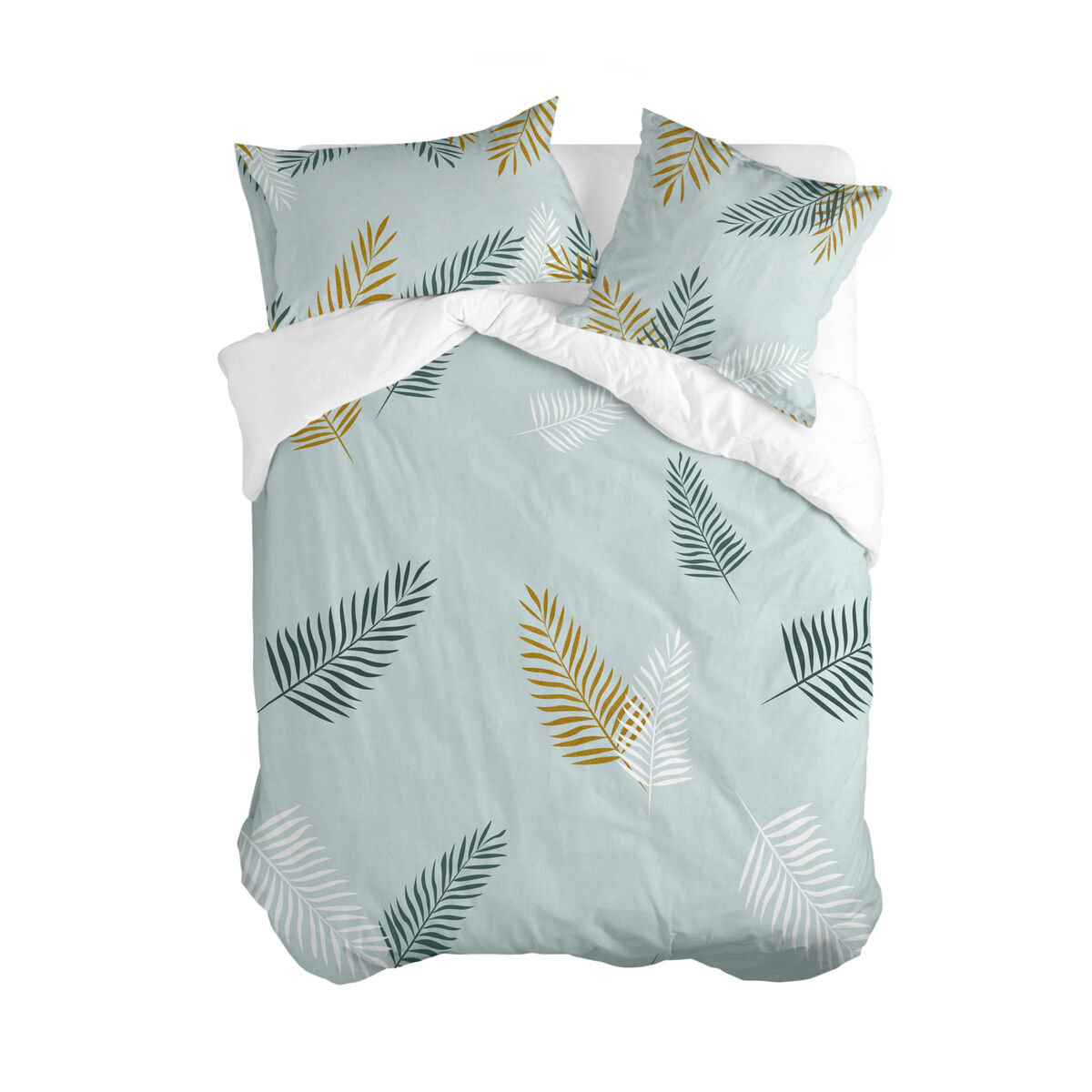 Påslakan HappyFriday Blanc Foliage mint  Multicolour 180 x 220 cm