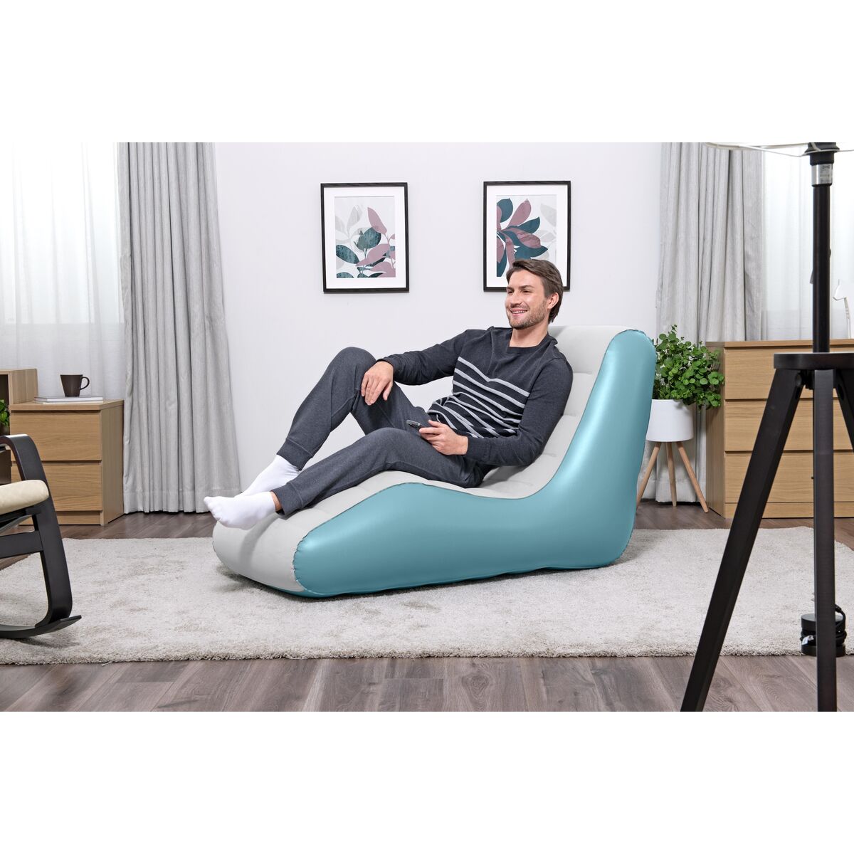 Uppblåsbar fåtölj Bestway Multicolour 133 x 88 x 79 cm - 5
