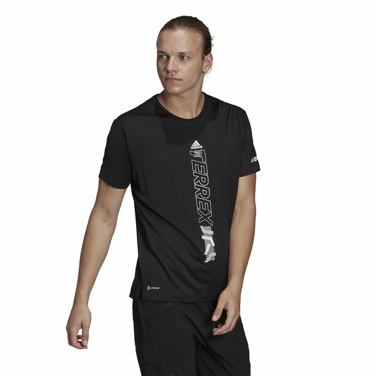 T-shirt med kortärm Herr Adidas Agravic Svart - 4
