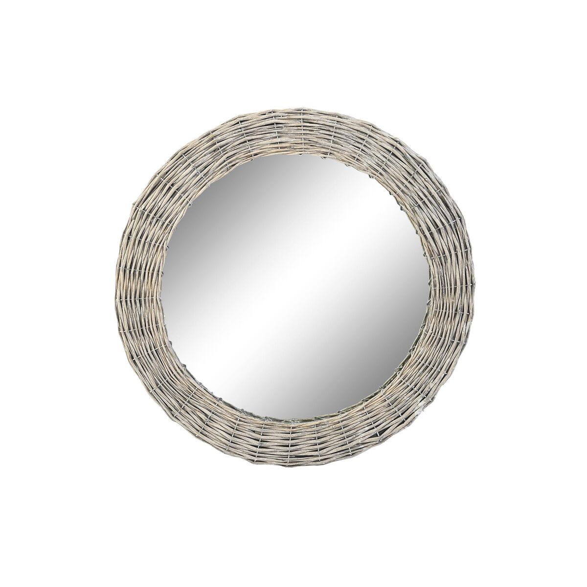 Väggspegel DKD Home Decor Glas Grå vide Cottage (63 x 5 x 63 cm) - 3