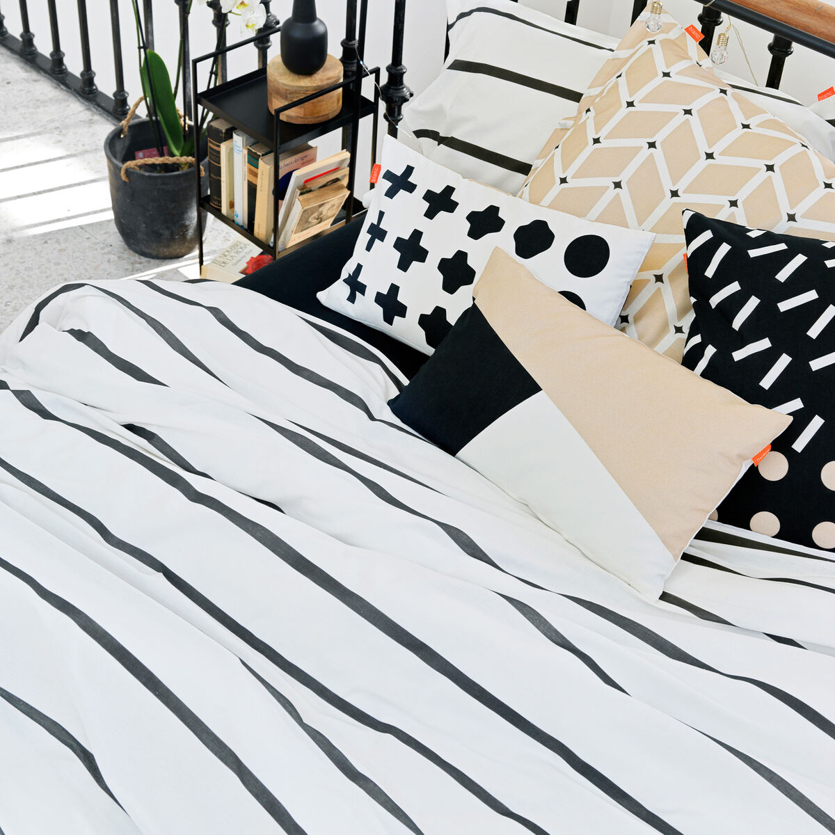 Påslakan HappyFriday Blanc Blush sand Multicolour 140 x 200 cm - 4