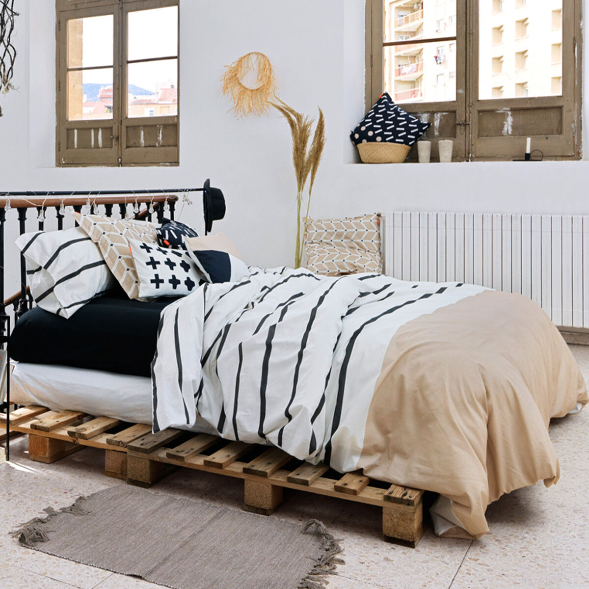 Påslakan HappyFriday Blanc Blush sand Multicolour 140 x 200 cm - 3