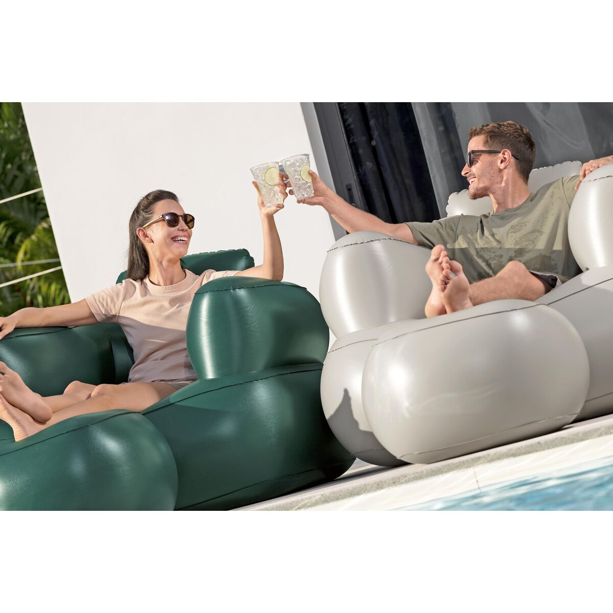 Uppblåsbar fåtölj Bestway Multicolour 107 x 80 x 99 cm - 7