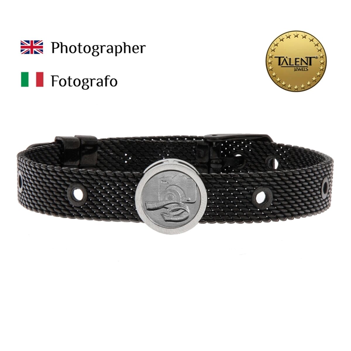 Unisexarmband Photographer Talent Jewels TJA-3-07-03-2-235 Svart - 2