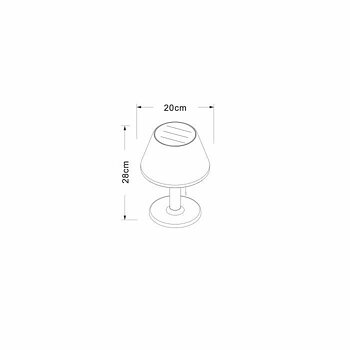 Solcellslampa Galix G2 Rörelsedetektor Vit 1,2 w 100 Lm