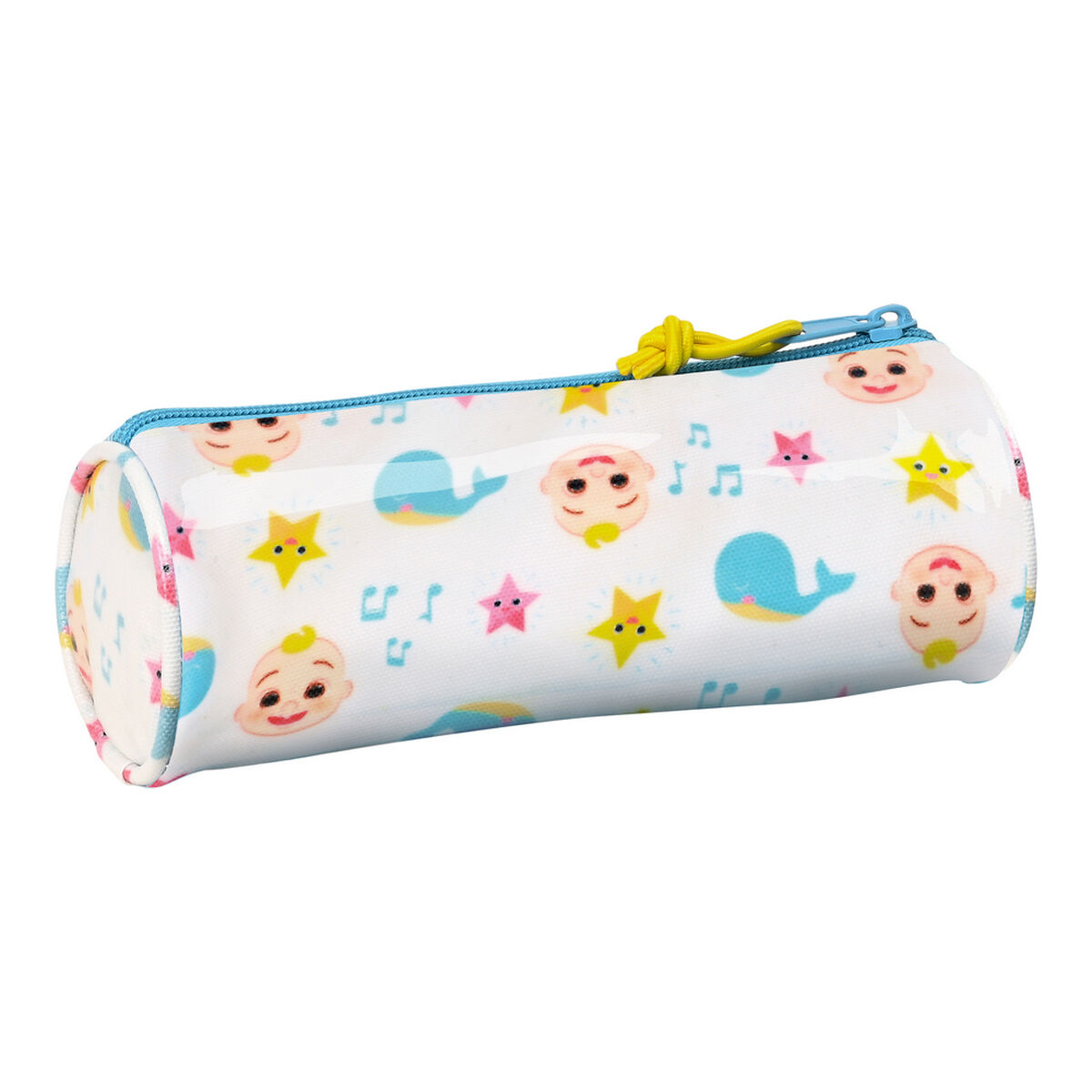 Cylindrisk skolväska CoComelon Vit Multicolour (20 x 7 x 7 cm) - 2