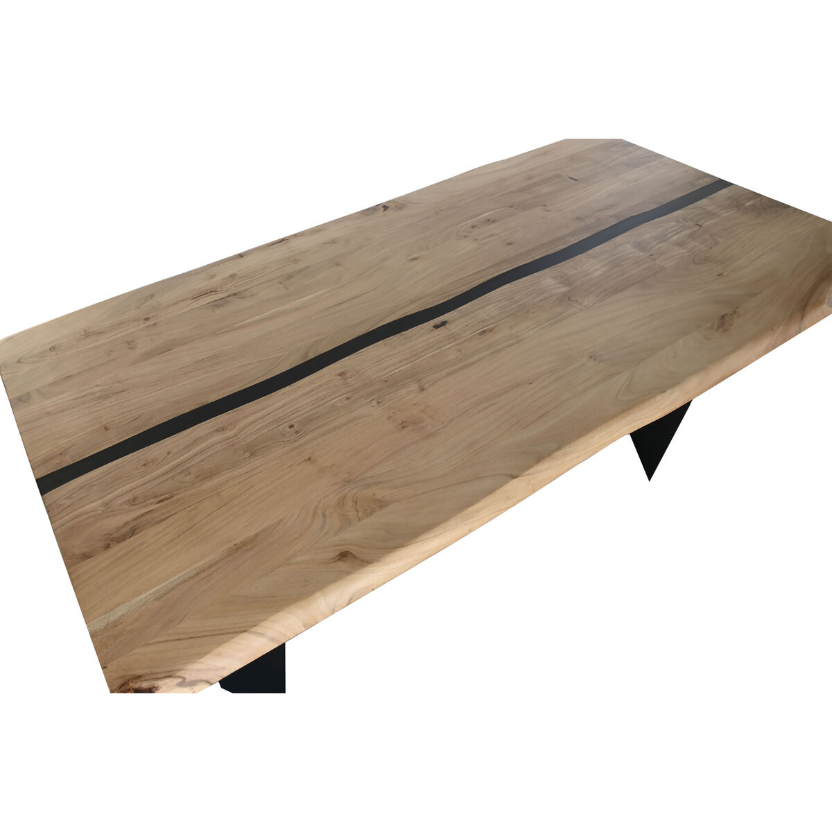 Matsalsbord Home ESPRIT Metall Akaciaträ 200 x 100 x 76 cm - 2
