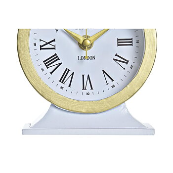 bordsklocka DKD Home Decor Vit Svart (2 antal)