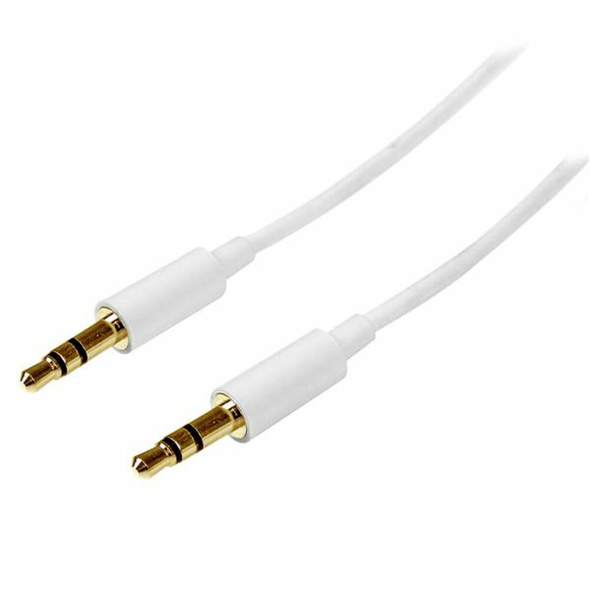 Ljudkabel Jack (3,5 mm) Startech MU1MMMSWH            Vit 1 m - 5