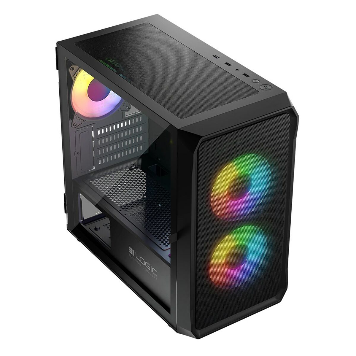 ATX Semitorn Logic PORTOS ARGB Svart - 12