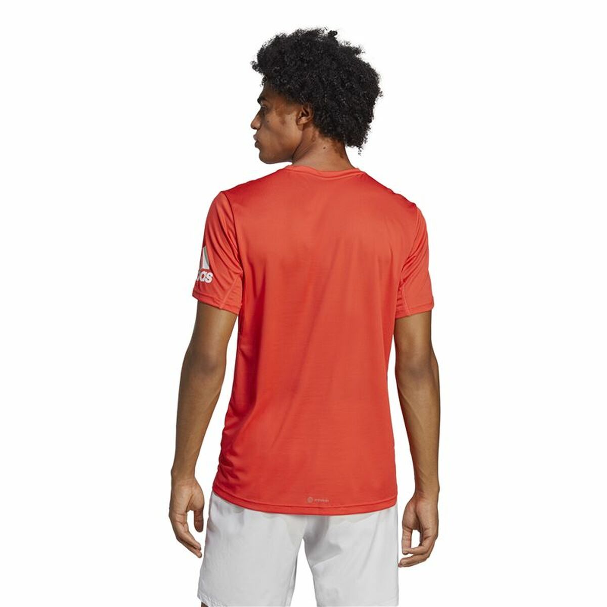 T-shirt med kortärm Herr Adidas Run It Orange - 5