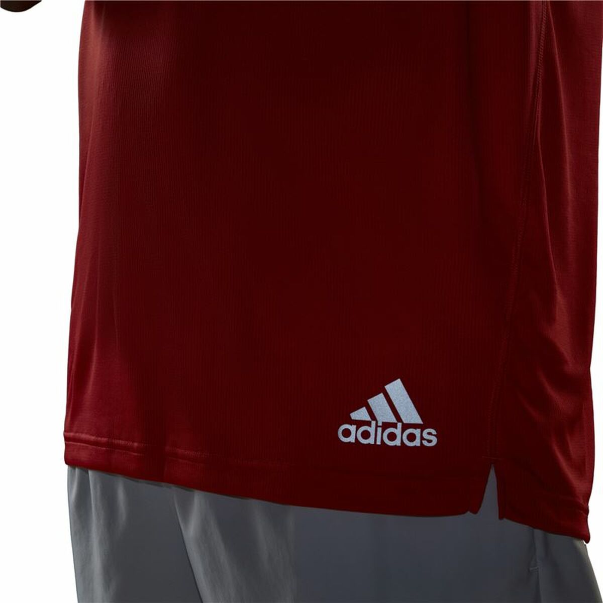 T-shirt med kortärm Herr Adidas Run It Orange - 2