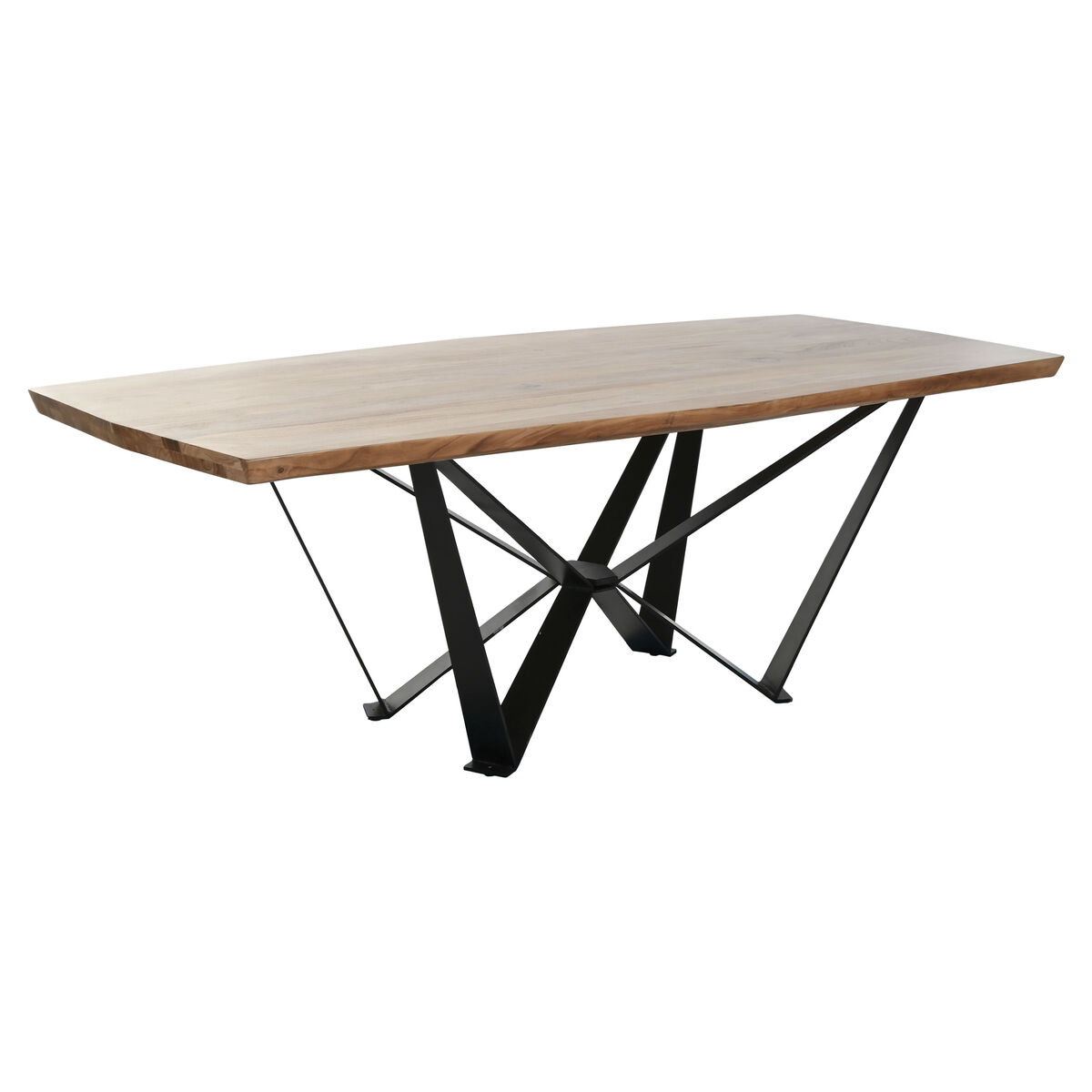 Matsalsbord Home ESPRIT Metall Akaciaträ 220 x 100 x 76 cm