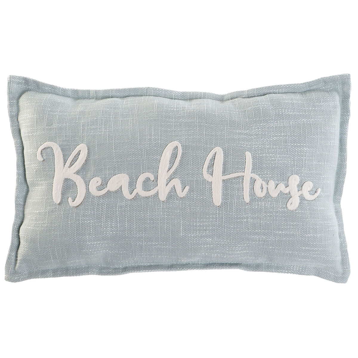 Kudde Home ESPRIT Beach Vit Himmelsblå Medelhavs 60 x 10 x 35 cm