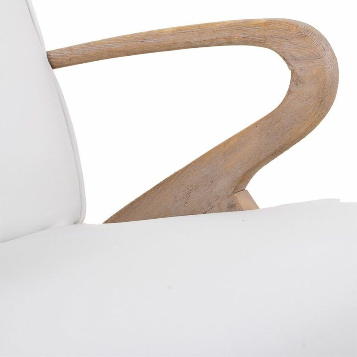 Fåtölj Alexandra House Living Vit 55 x 85 x 57 cm Möbeltapetsering Konstläder - 6