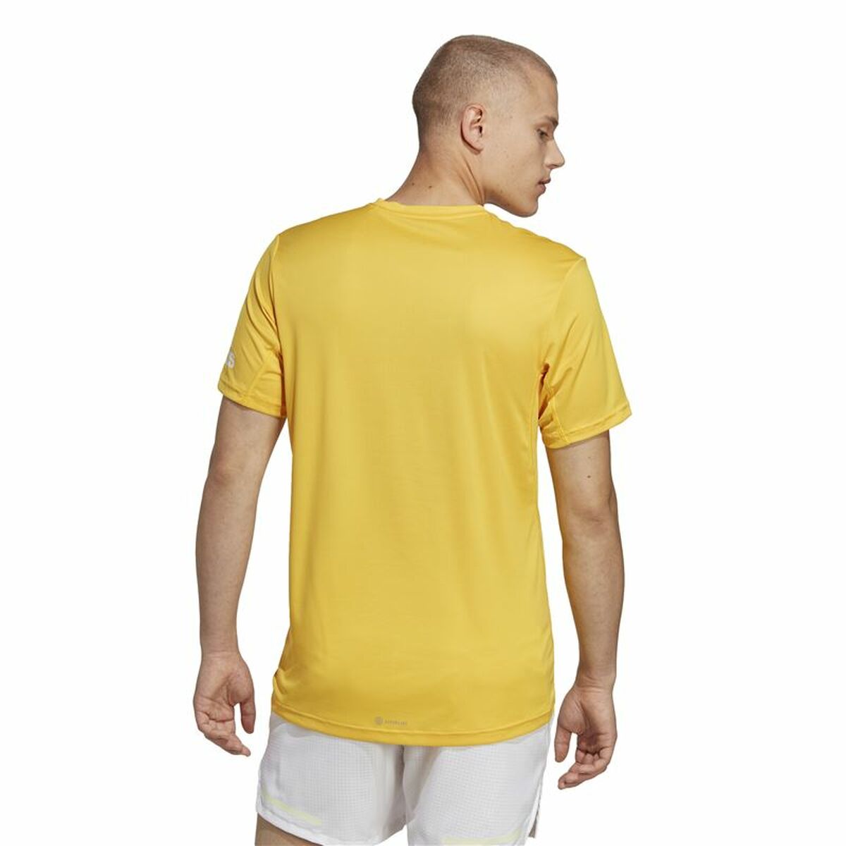T-shirt med kortärm Herr Adidas Run It Gul - 4