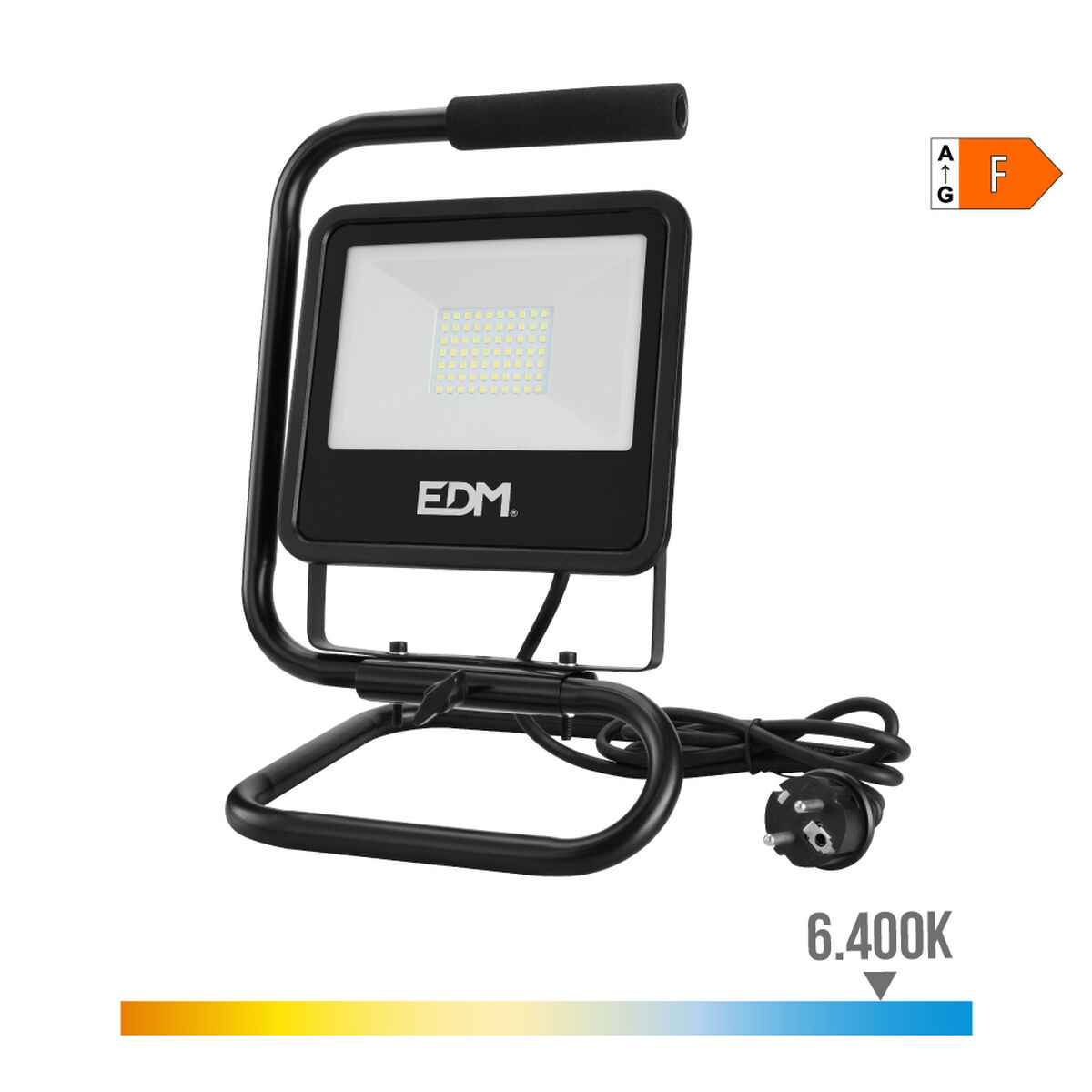 Floodlight/Projektorlampa EDM 70416 Black Series Svart F 50 W (6400 K) (6500K) - 3