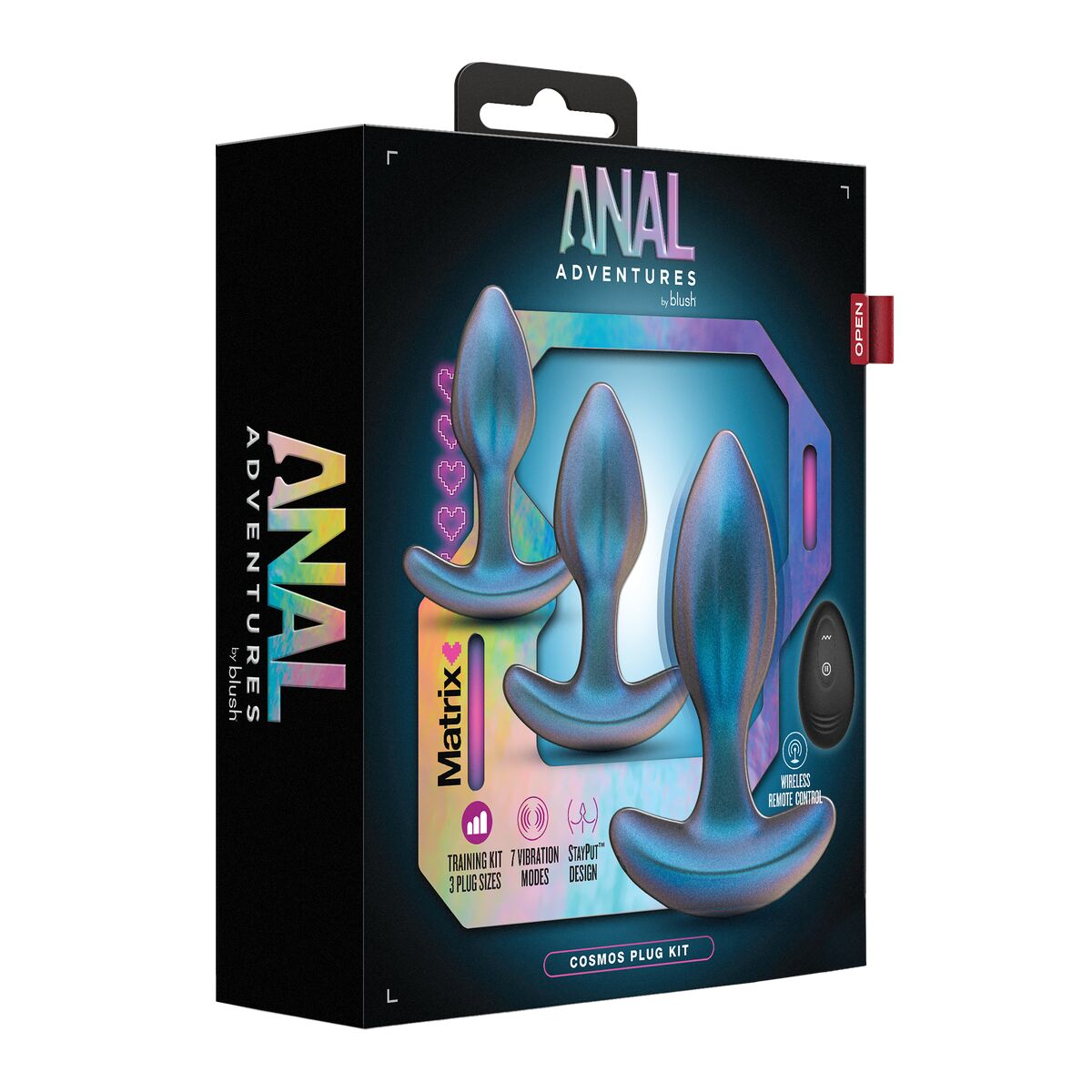Analplugg Blush Matrix Cosmos 3 Delar