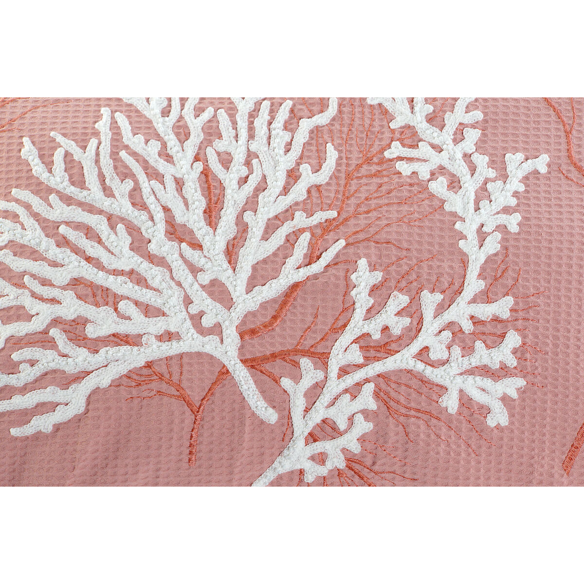Kudde Home ESPRIT Vit Korall Medelhavs 60 x 10 x 35 cm - 3