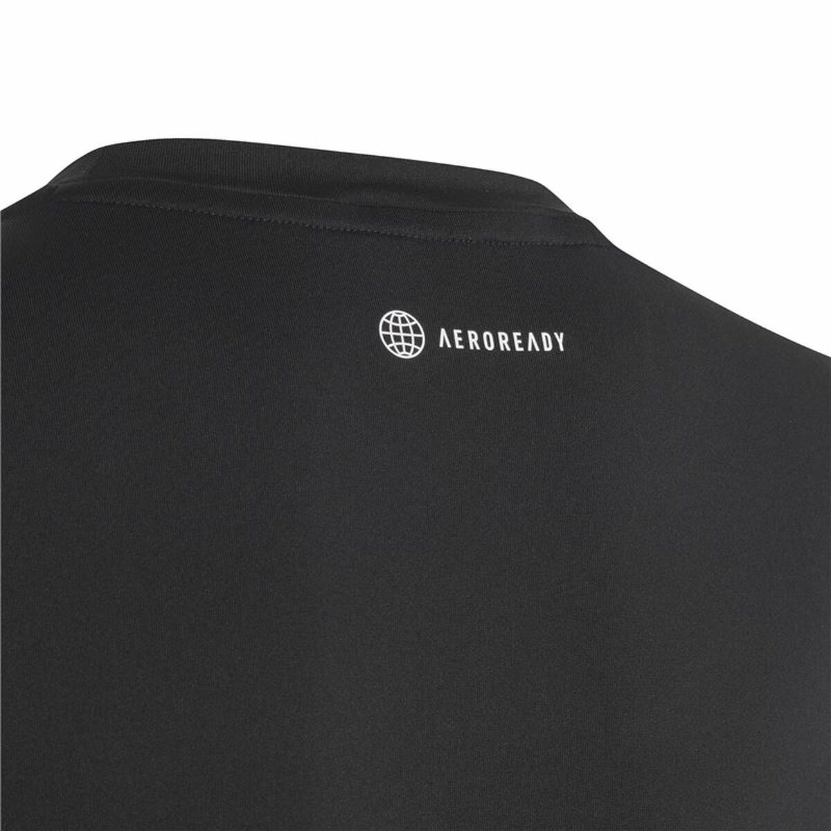 Barn T-shirt med kortärm Adidas Icons Svart - 4