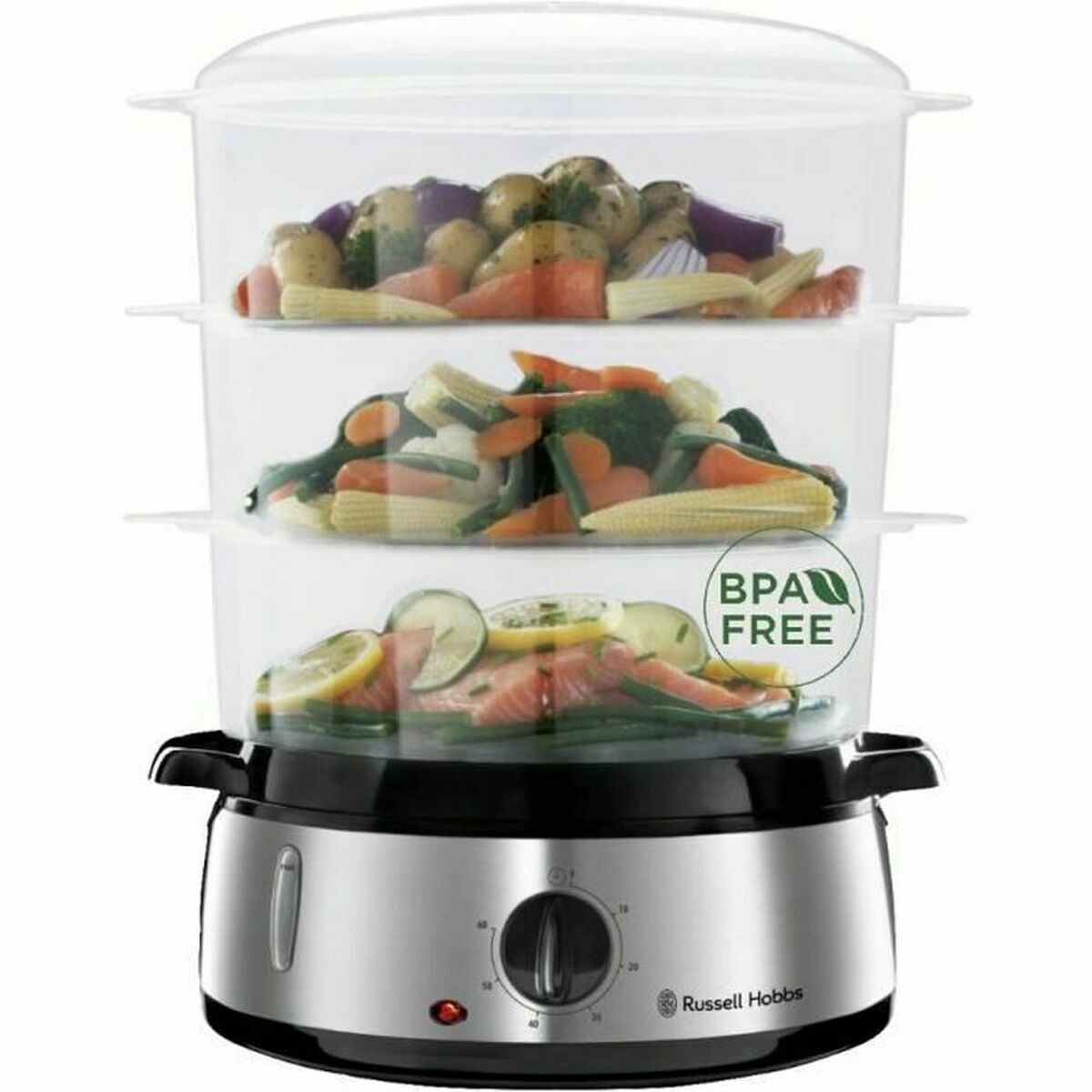 Ångkokare med multifunktion Russell Hobbs 19270-56 Svart Rostfritt stål