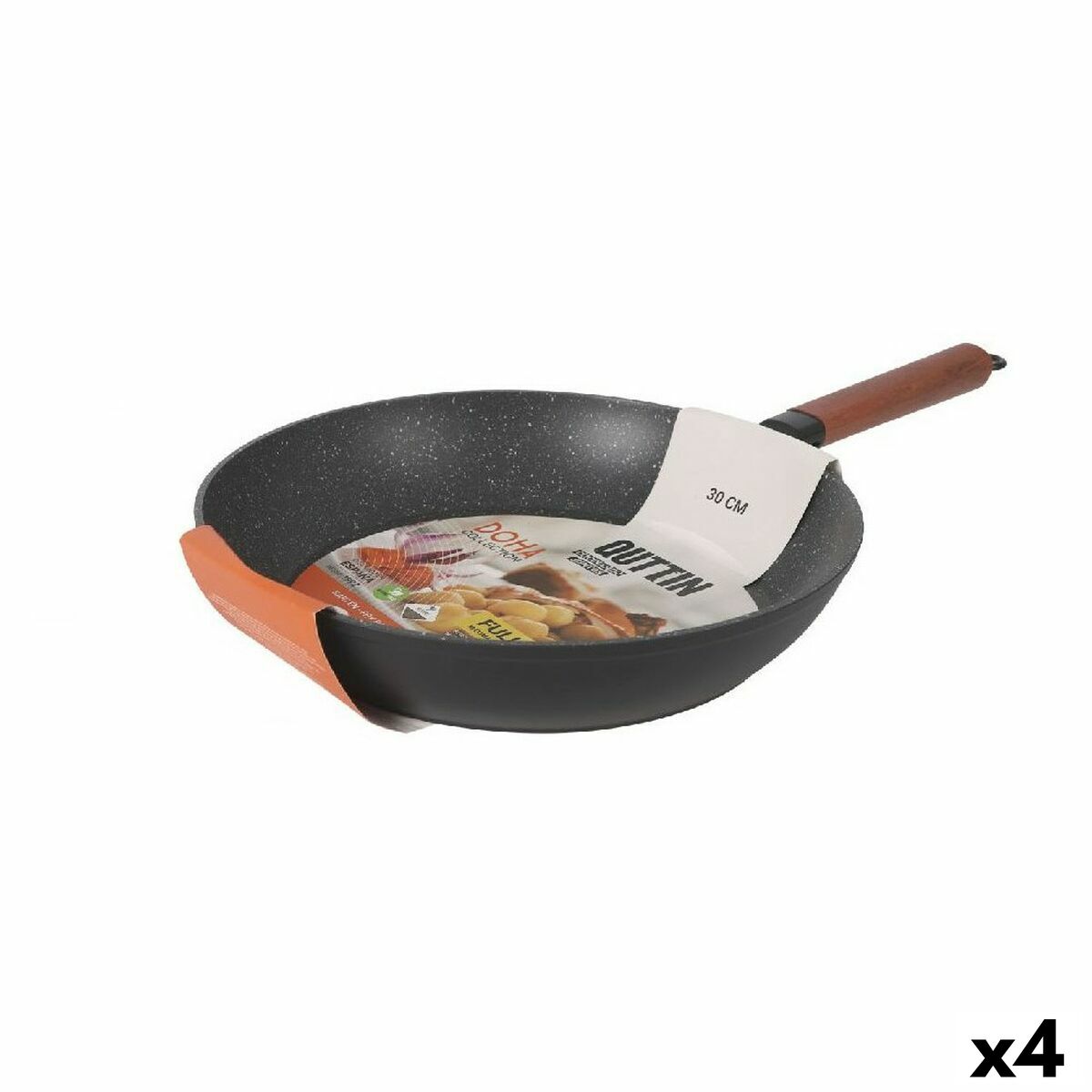 Stekpanna Quttin Doha Smitt aluminium 53 x 30 x 6 cm (4 antal) - 2