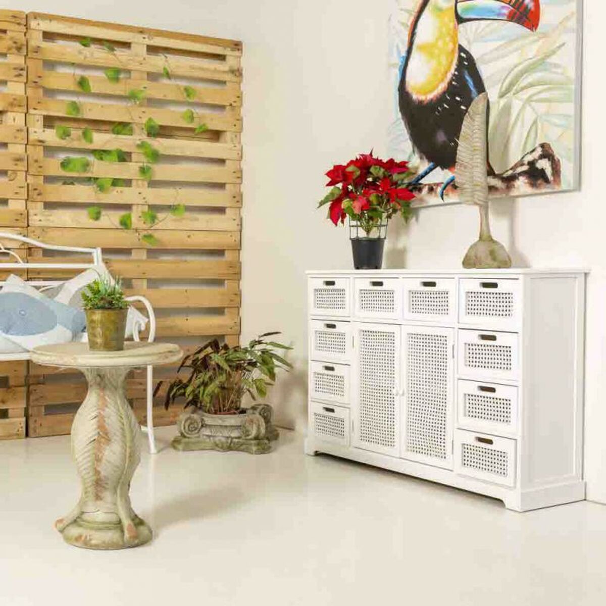 Prydnadsfigur Alexandra House Living Blad 17 x 61 x 17 cm - 2