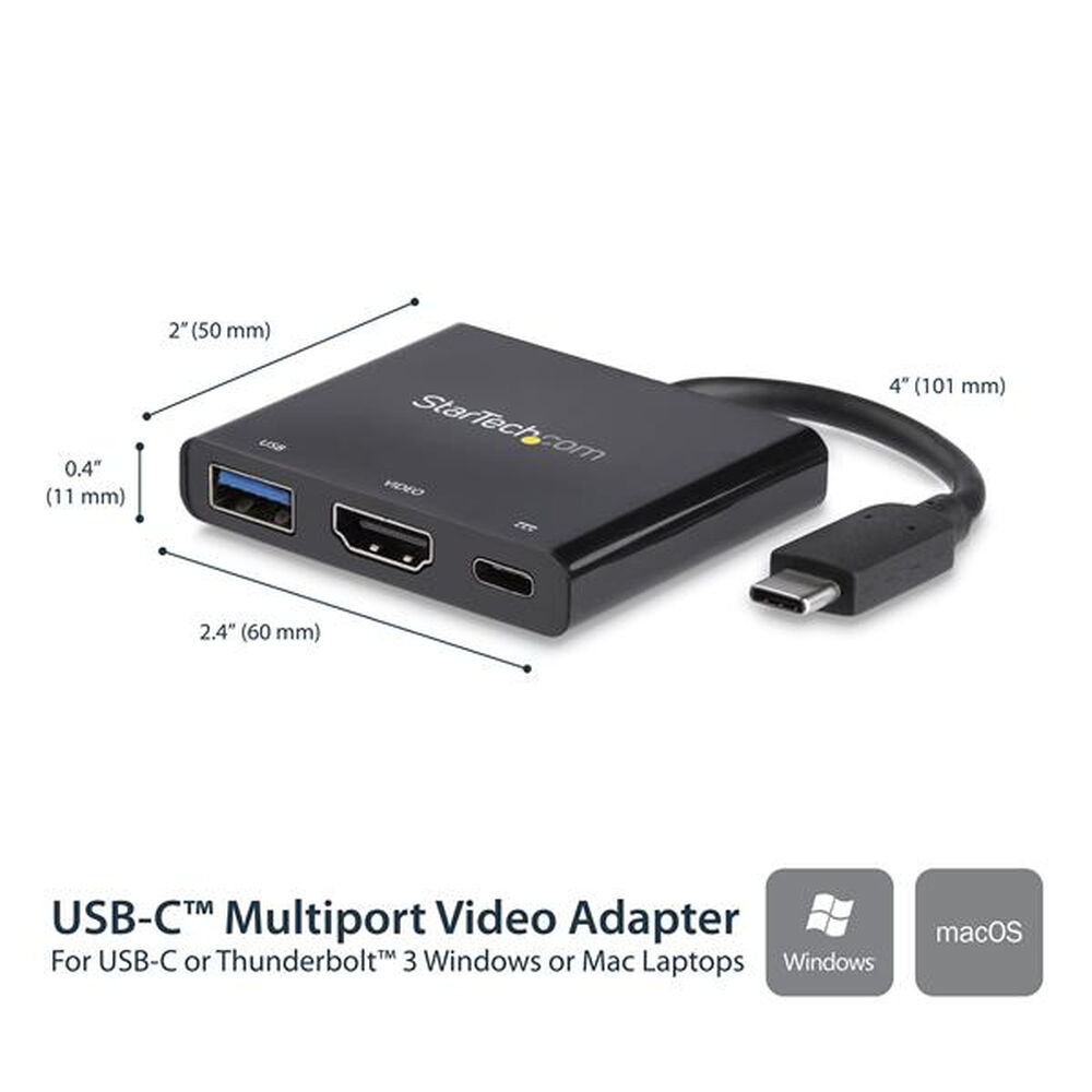 Dockstation Startech CDP2HDUACP           Svart - 3