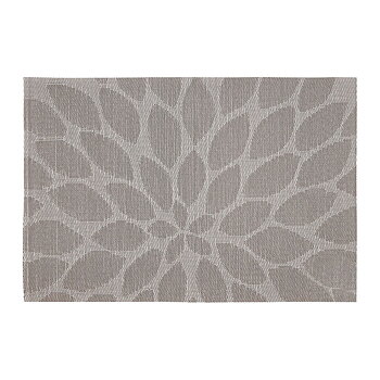 Bordsunderlägg Bidasoa Ikonic Blad Grå PVC (45 x 30 cm) (Pack 12x)