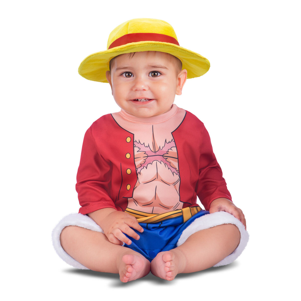 Maskeraddräkt bebis One Piece Luffy (2 Delar) - 6