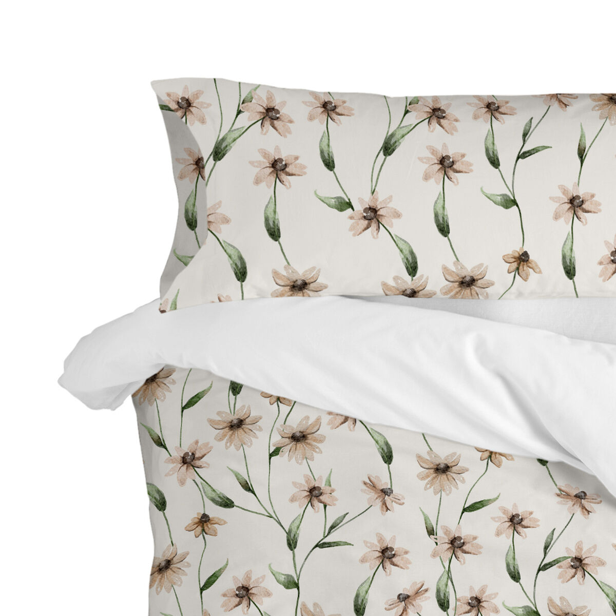 Örngott HappyFriday Tinny bloom Multicolour Säng 90 45 x 110 cm - 5