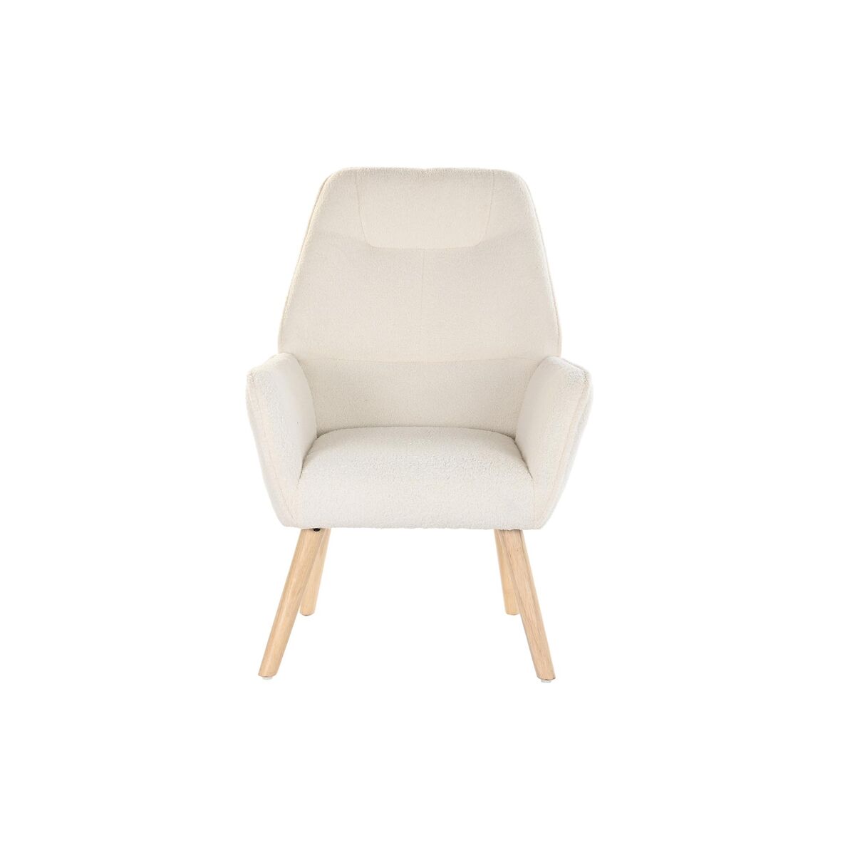 Fåtölj DKD Home Decor Kräm Naturell 65 x 75 x 96 cm - 6