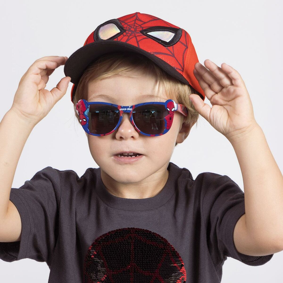 Barnkeps Spider-Man Röd - 3