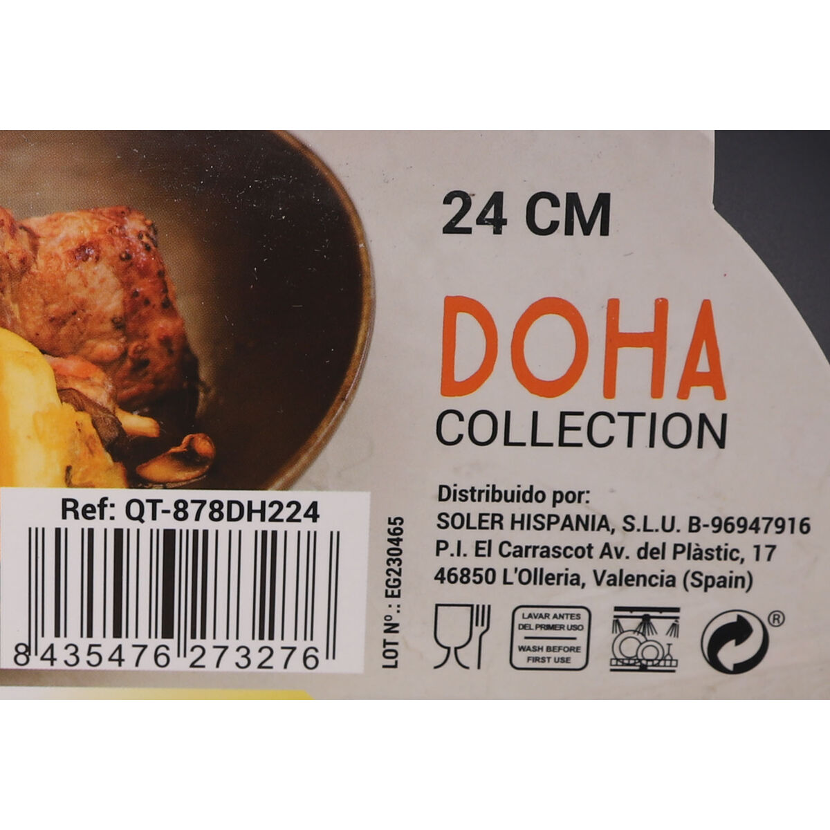 Wokpanna Quttin Doha Smitt aluminium 47 x 24 x 8 cm (6 antal) - 4