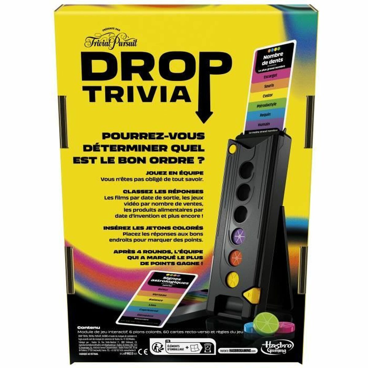Sällskapsspel Hasbro Drop Trivia - 5