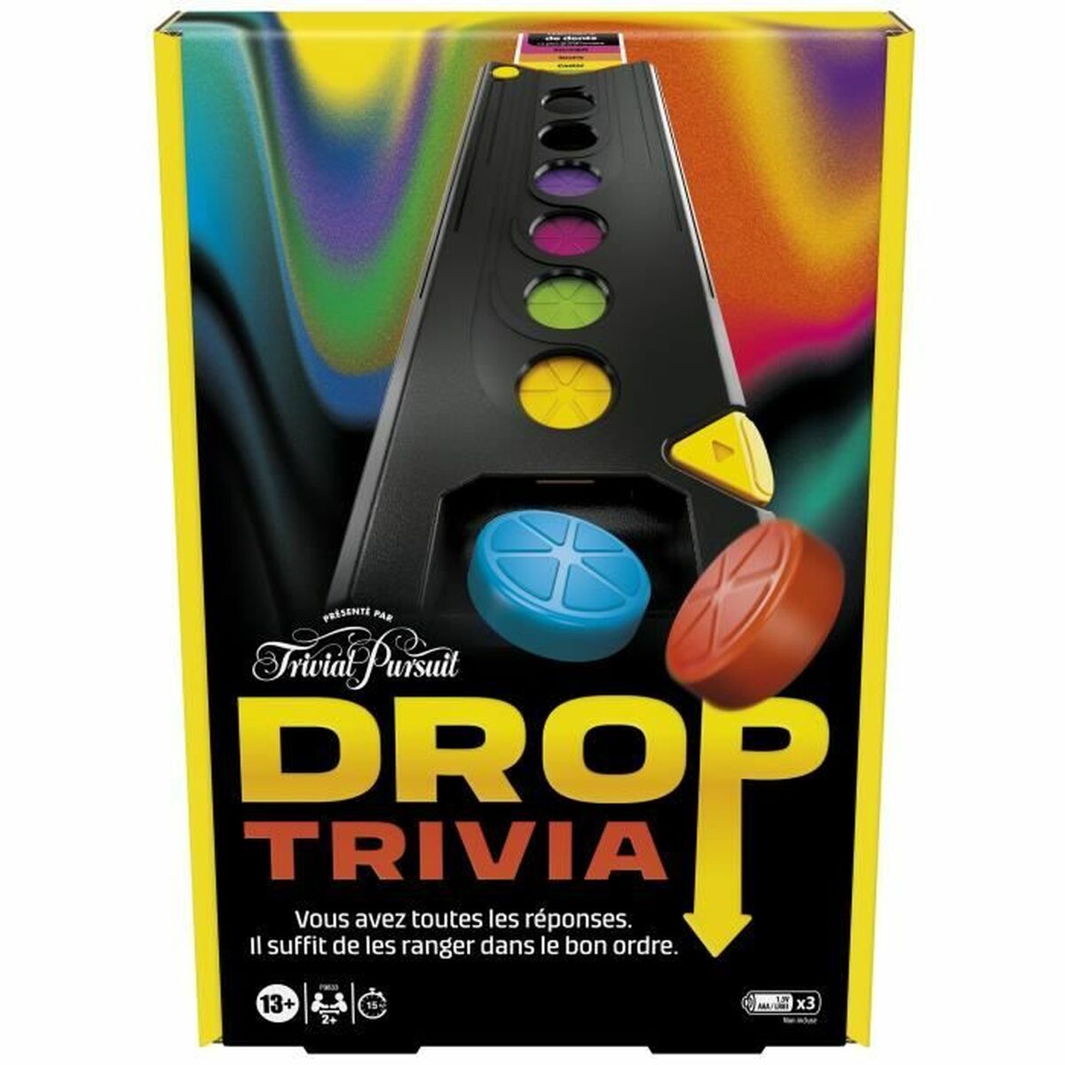 Sällskapsspel Hasbro Drop Trivia - 4