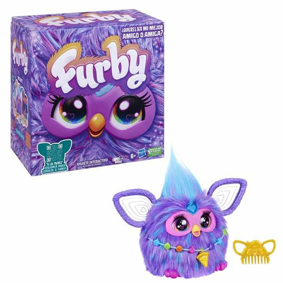 Mjukdjur med ljud Hasbro Furby 13 x 23 x 23 cm - 5