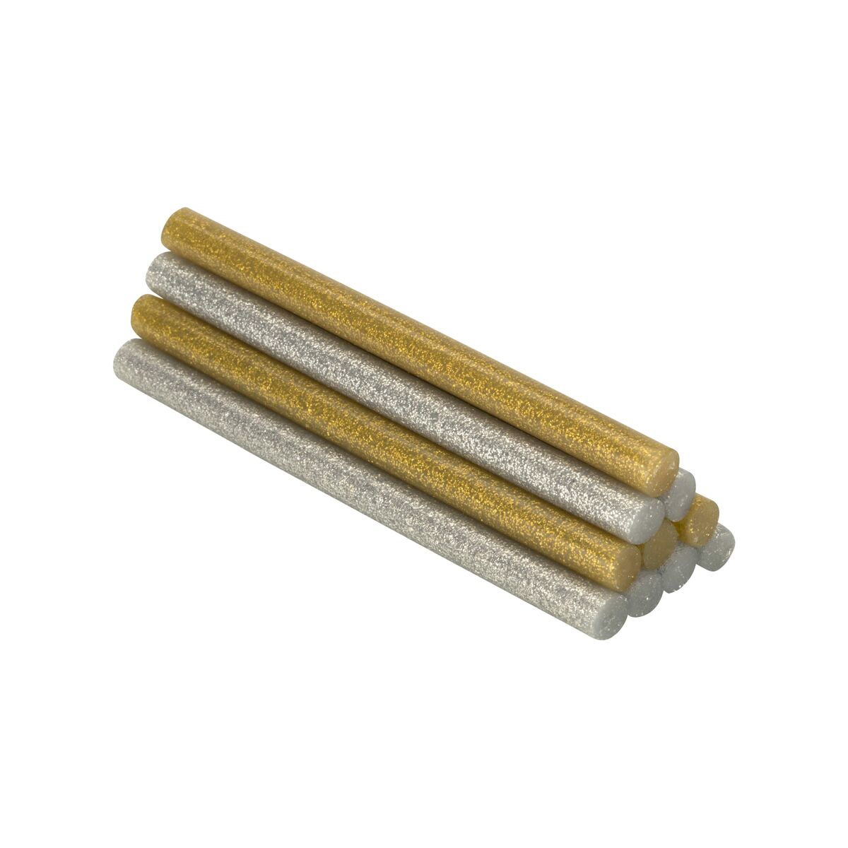 Smältlimstift Salki 430208 Silvrig Gyllene Glitter Dekoration Ø 8 x 95 mm 105 g (22 antal) - 4