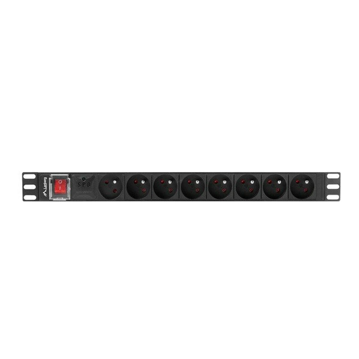 Överspänningsskydd 19" 6 Tomas Schuko Lanberg PDU-06E-0200-BK (2 m) - 3