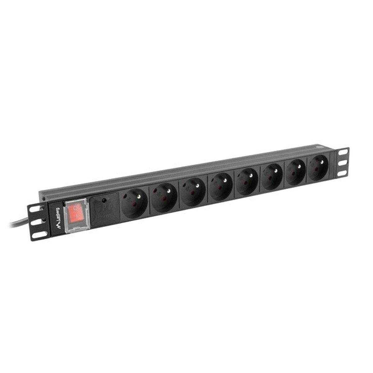 Överspänningsskydd 19" 6 Tomas Schuko Lanberg PDU-06E-0200-BK (2 m)