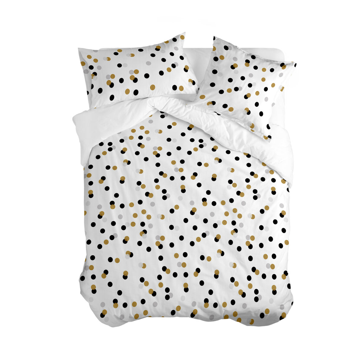 Påslakan HappyFriday Blanc Golden dots Multicolour 260 x 240 cm