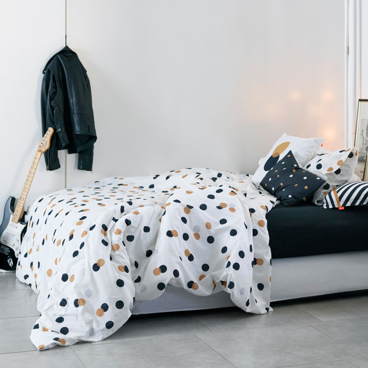 Påslakan HappyFriday Blanc Golden dots Multicolour 260 x 240 cm - 3