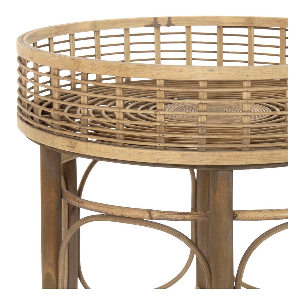 Sidobord DKD Home Decor Rattan (2 pcs) - 2
