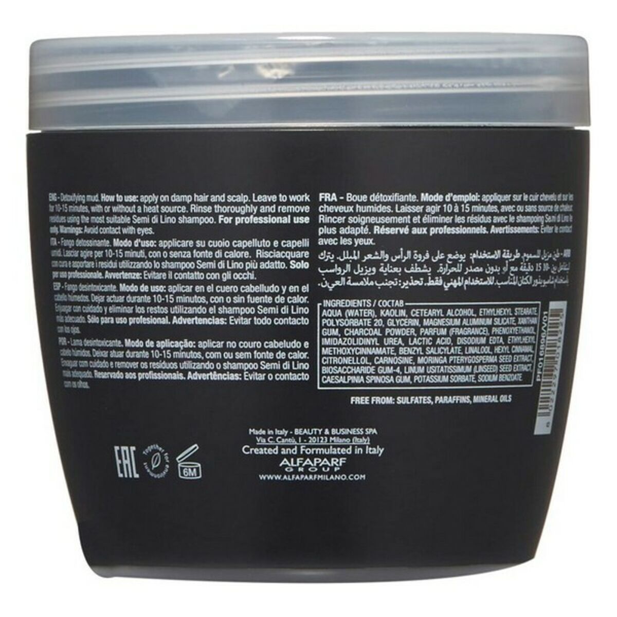 Hårinpackning Semi Di Lino Sublime Detoxifying Mud Alfaparf Milano Semi Di 500 ml (500 ml) - 2