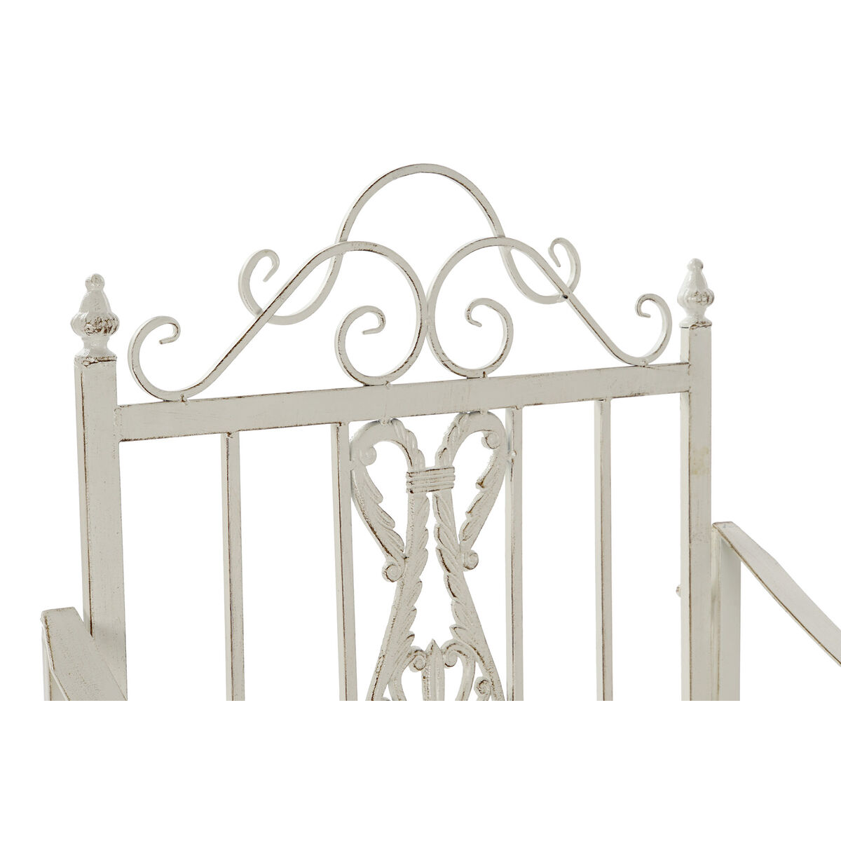 Gungstol DKD Home Decor Metall Aluminium Vit (63 x 89 x 92 cm) - 3