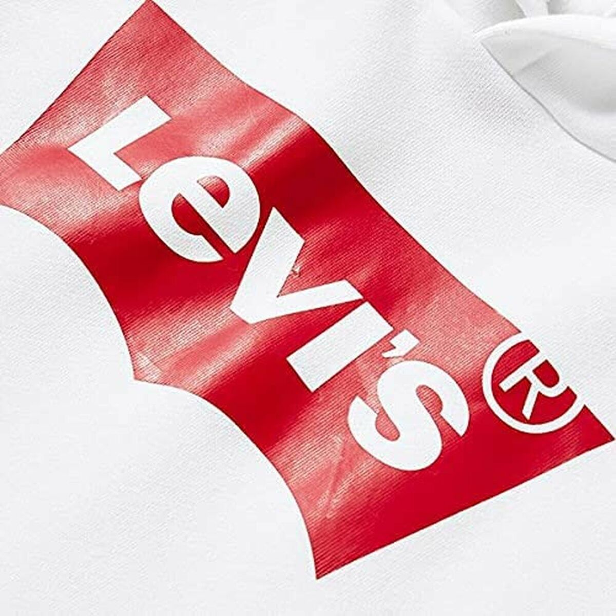 Tröja med huva Unisex S S KNIT TOP Levi's E8778 Vit - 4