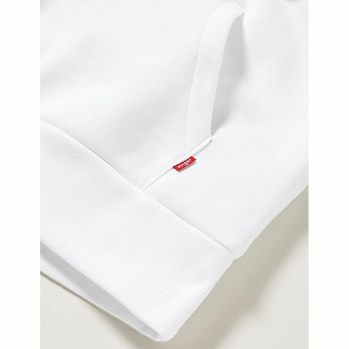 Tröja med huva Unisex S S KNIT TOP Levi's E8778 Vit - 3