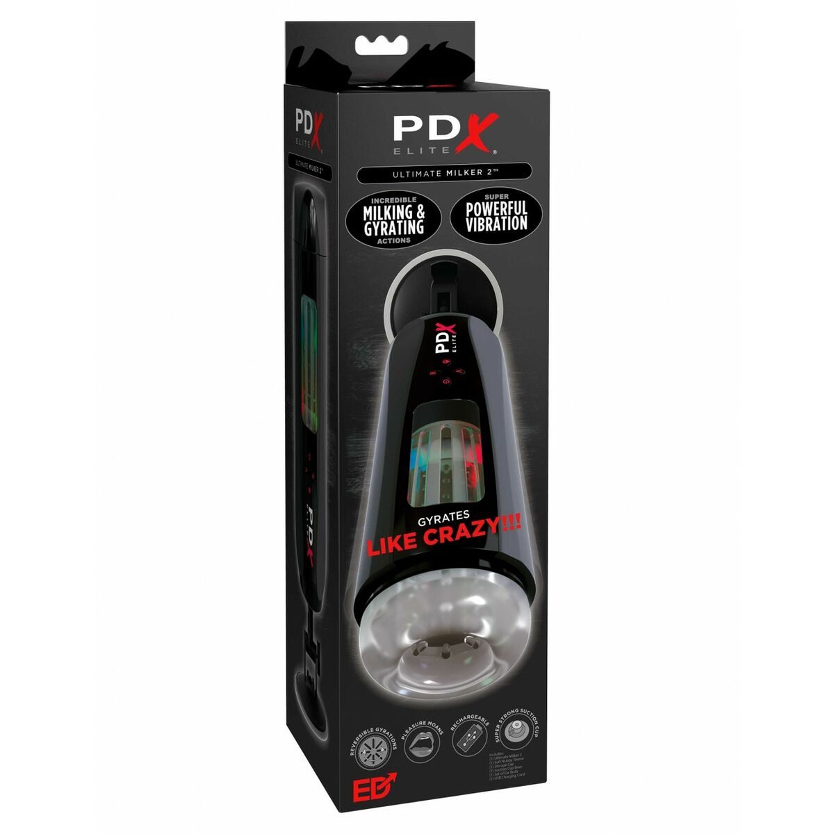 Endurance Jack Ass Pipedream ULTIMATE MILKER 2 Svart - 2