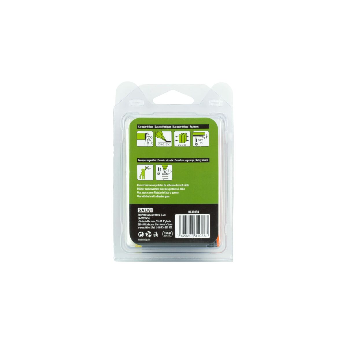 Smältlimstift Salki 431088 Multicolour Dekoration Ø 8 x 95 mm 105 g (22 antal) - 6