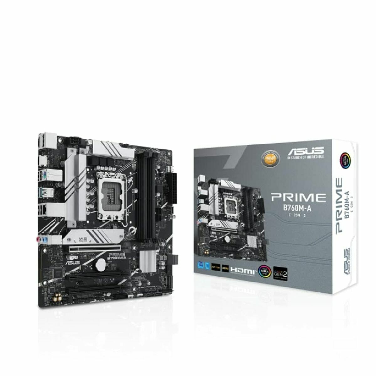 Moderkort Asus PRIME B760M-A-CSM DDR5 LGA1700 Intel B760 - 3